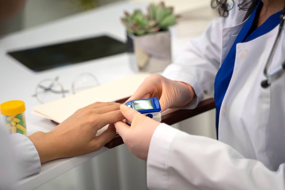 doctor explaining prediabetes test results to patient